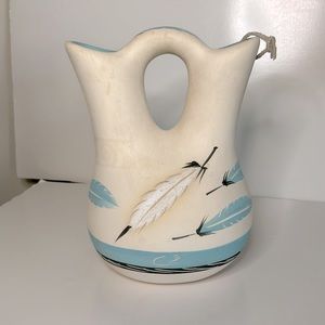 Little Blue Two Spout Wedding Vase